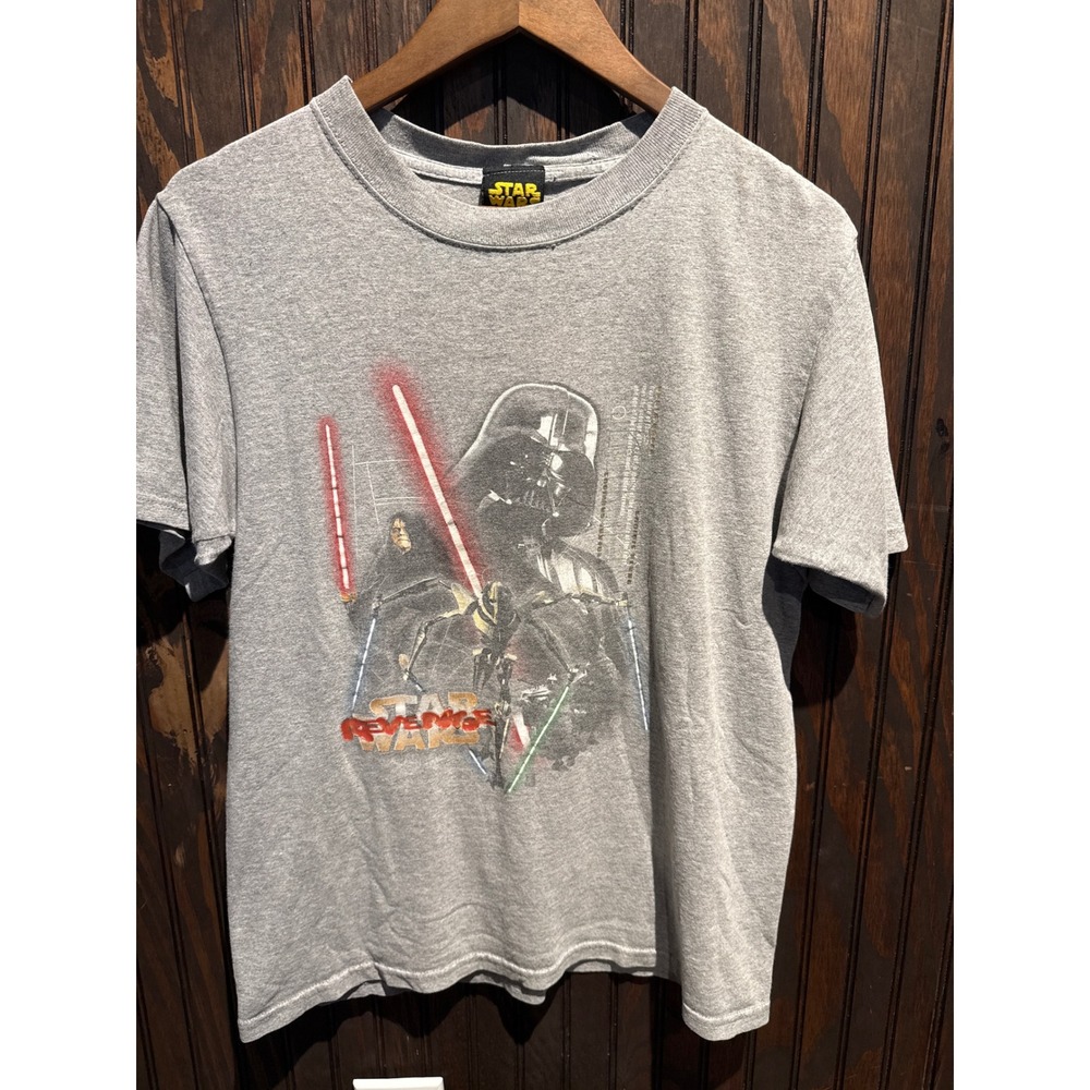 Star Wars Revenge of the Sith Darth Vader General Grievous Gray Graphic Tee